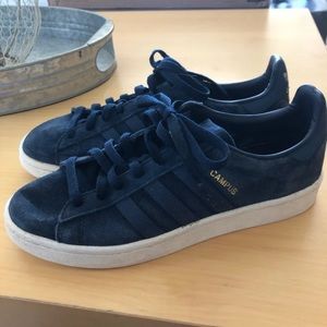 Adidas Campus Blue Suede Tennis Shoes Sz 8 Mens